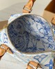 Louis Vuitton Speedy Bandoulière 20 Bag Monogram Blue with Gold Hardware