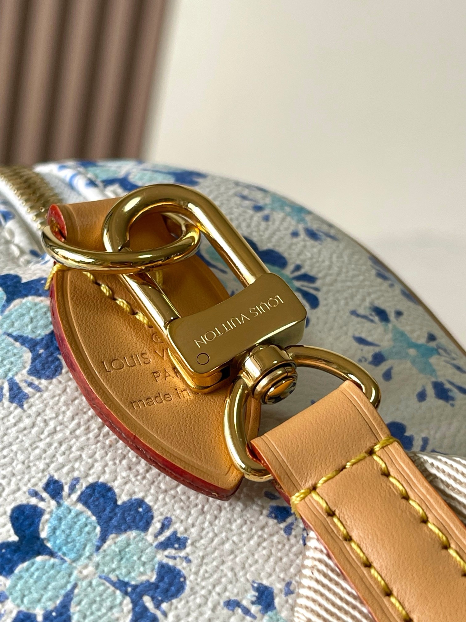 Louis Vuitton Speedy Bandoulière 20 Bag Monogram Blue with Gold Hardware