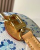 Louis Vuitton Speedy Bandoulière 20 Bag Monogram Blue with Gold Hardware