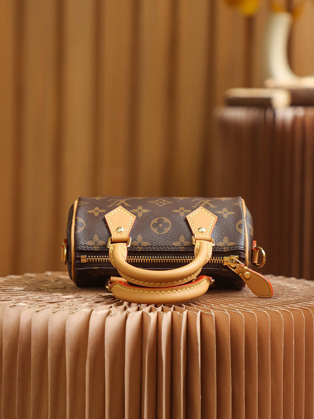 Louis Vuitton Speedy Nano Bag Monogram with Gold Hardware