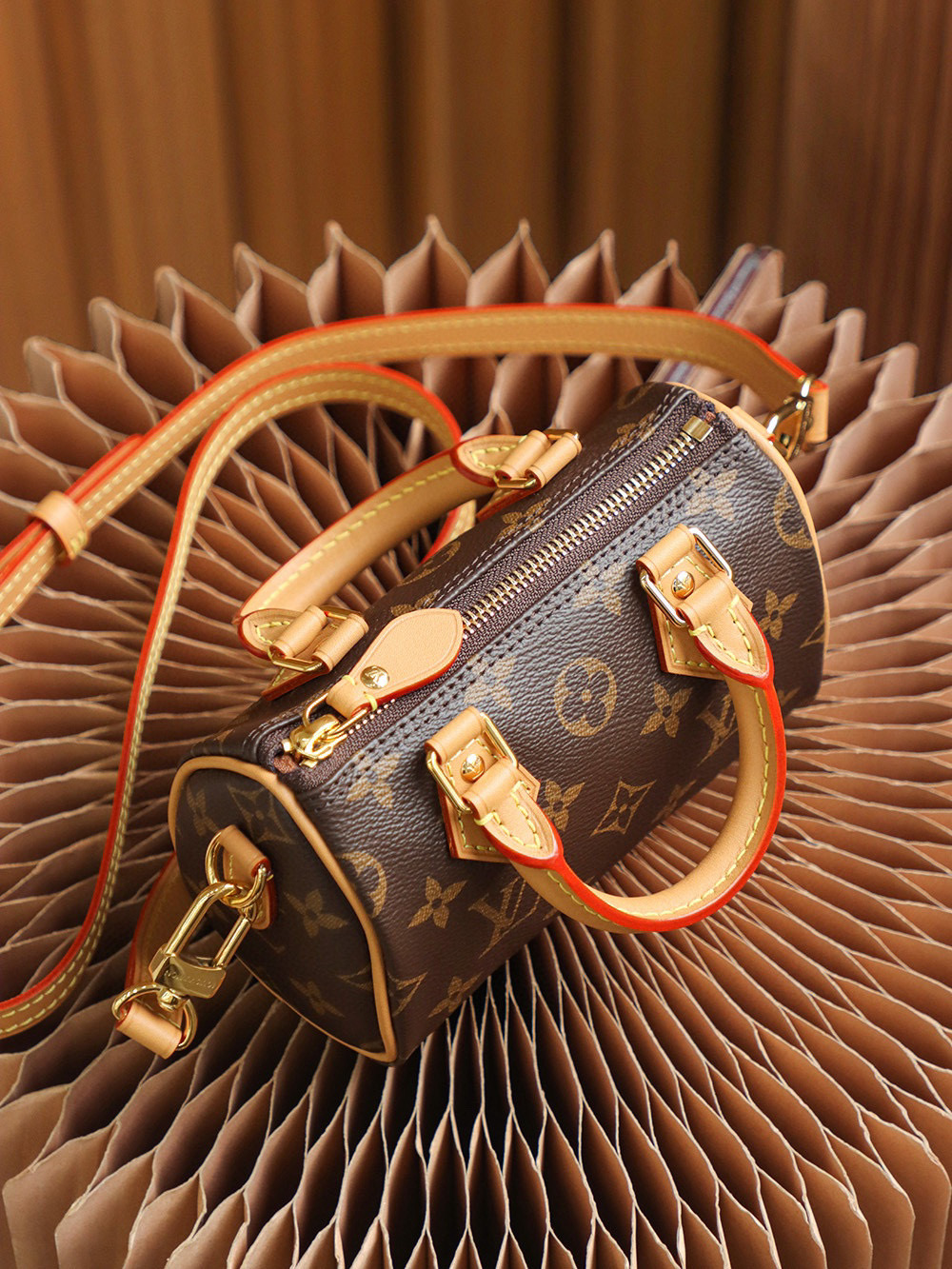 Louis Vuitton Speedy Nano Bag Monogram with Gold Hardware