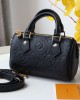 Louis Vuitton Speedy Nano Bag Black with Gold Hardware