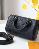 Louis Vuitton Speedy Nano Bag Black with Gold Hardware