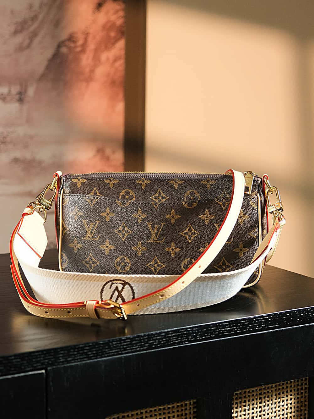 Louis Vuitton Vivacite Bag with Gold Hardware