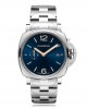 PANERAI Luminor Due 42 mm steel steel bracelet with double face clasp blue dial with arab./Index automatic